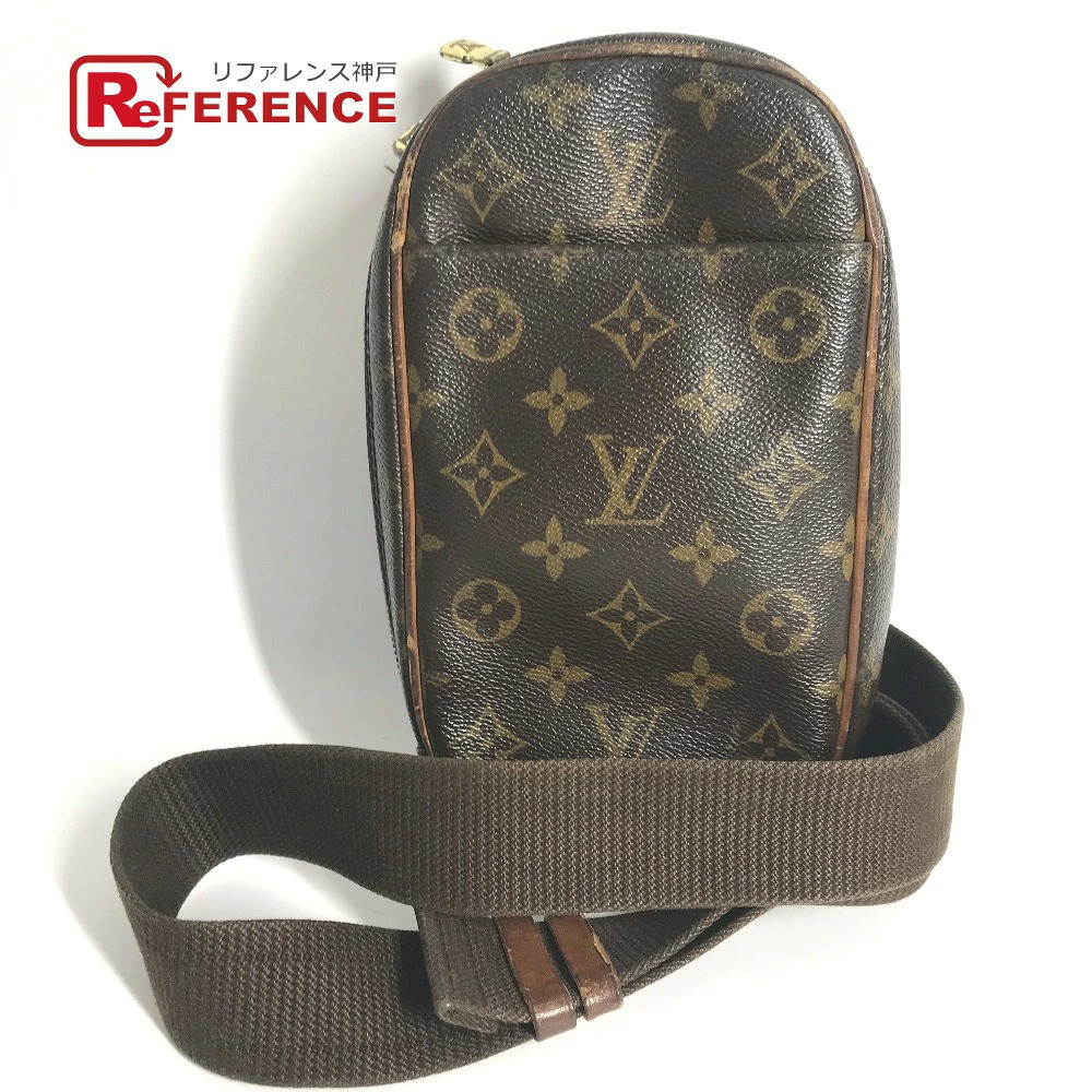 Louis Vuitton Monogram Pochette Gange Bag Shoulder Crossbody Canvas Brown